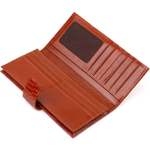 Мужской кожаный кошелек Canpellini 9х18.7х1 см acs0025595 - фото 4