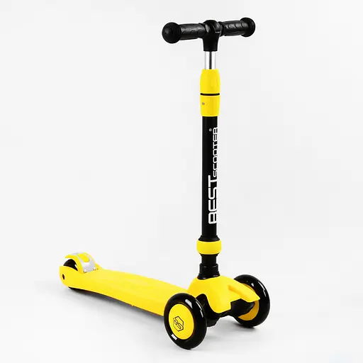 Самокат-велобіг 3 в 1 Best Scooter 32х14х61-75 см Жовтий 000231684 - фото 5