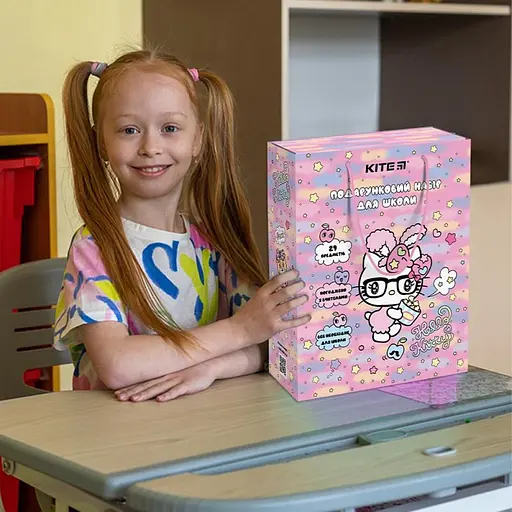 Подарочный набор первоклассника  Kite Hello Kitty 29 предметов HK24-S01 - фото 4