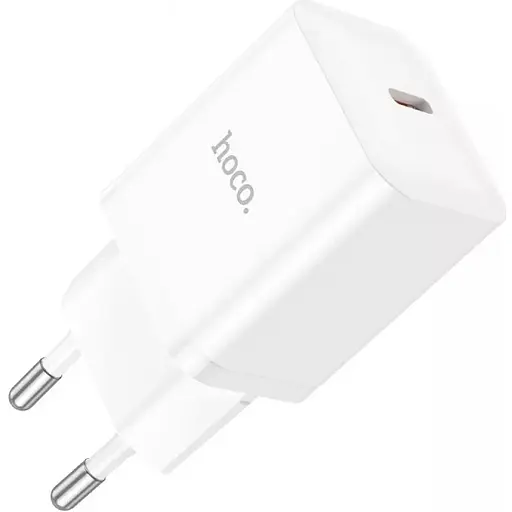 Мережевий зарядний пристрій Hoco N27 Innovative 20W USB-C White [93096] - фото 2