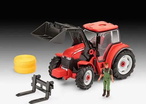 Конструктор Revell трактор Tractor with Loader and Figure червоний 00815 - фото 8