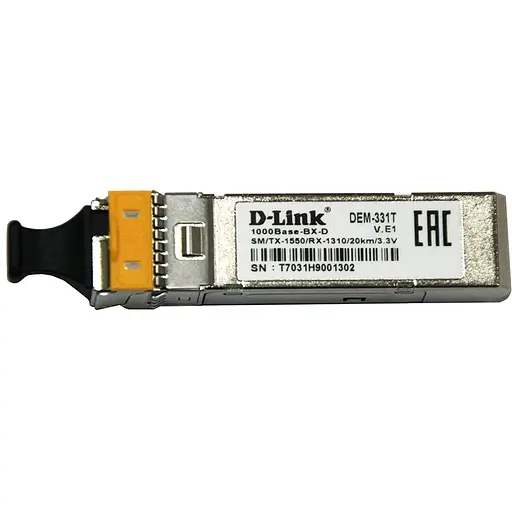 Модуль D-Link DEM-331T 1-порт mini-GBIC 1000Base-LX SMF WDM SFP Tranceiver до 40 км