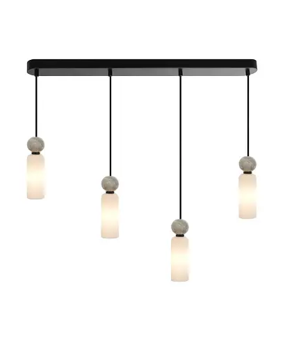 Подвесной светильник, люстра Italux PND-95331-4-BK Santos G9 4x40W IP20 черный - фото 2