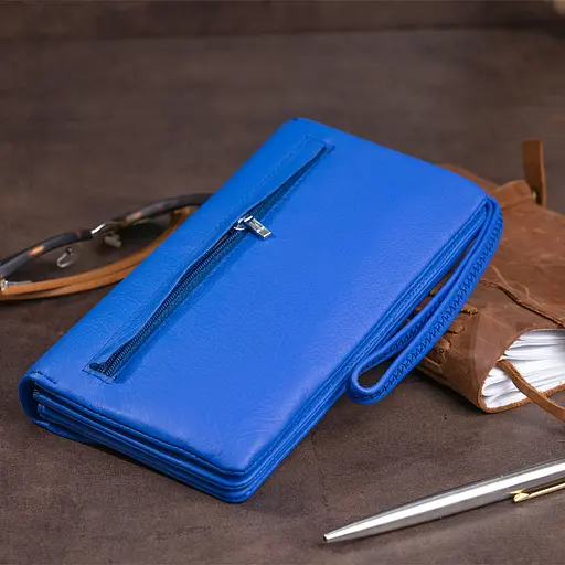 Жіночий шкіряний гаманець-клатч ST Leather 9х9.5х2.5 см acs0015828 - фото 7