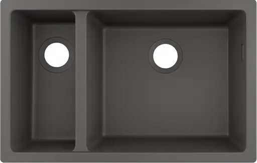 Кухонна мийка Hansgrohe S510-U635 під стільницю 180/450 Stonegrey 43433290, Сірий - фото 1