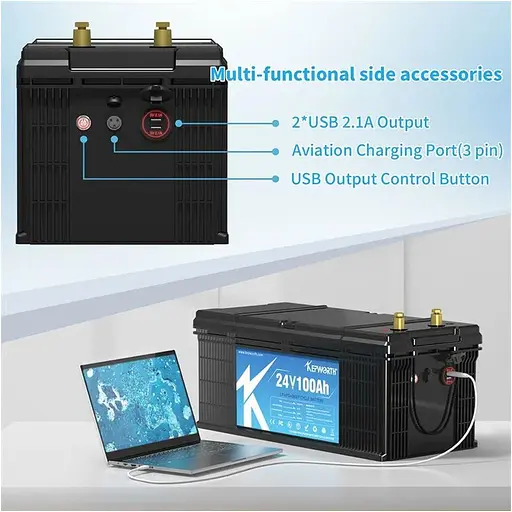 Аккумулятор Kepworth LiFePO4 24V 24V/100Ah/2400Wh [113743] - фото 3