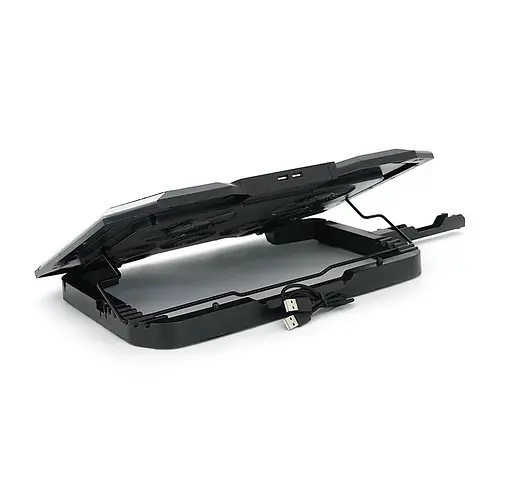 Охолоджувальна підставка для ноутбука 15-17.3 дюйми Ice Coorel K-9 Blue RGB - фото 3