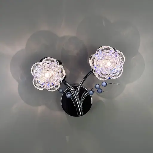 Волшебное серебряное бра в естественных мотивах Line F Арт. 4868/2 CH - фото 3