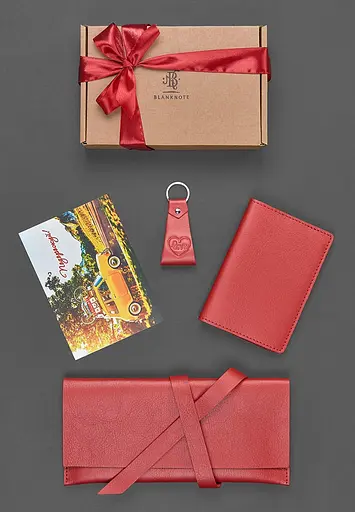 Набор кожаных аксессуаров для путешественника. - фото 3