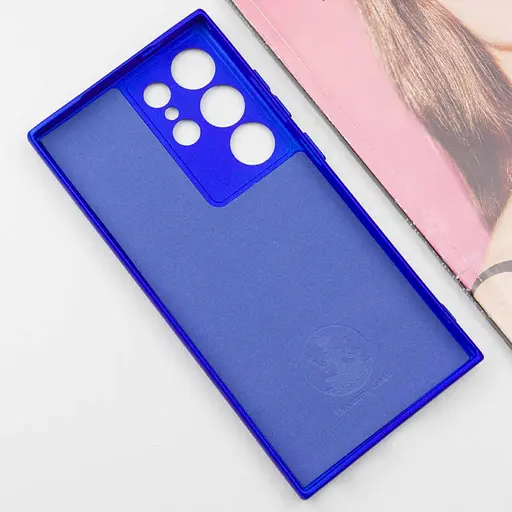 Чехол Lakshmi Silicone Cover Full Camera (A) для Samsung Galaxy S24 Ultra Синий / Iris - фото 4