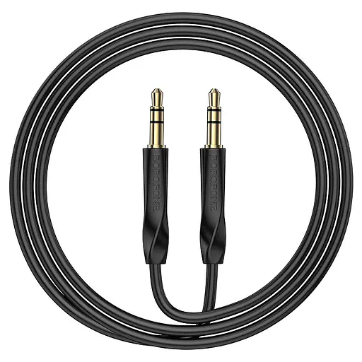 Аудіокабель BOROFONE BL16 Clear sound AUX audio cable Black - фото 4