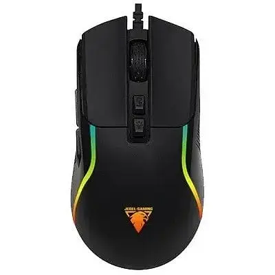 Дротова миша Jedel GM109 ігрова з RGB підсвічуванням чорний - фото 1