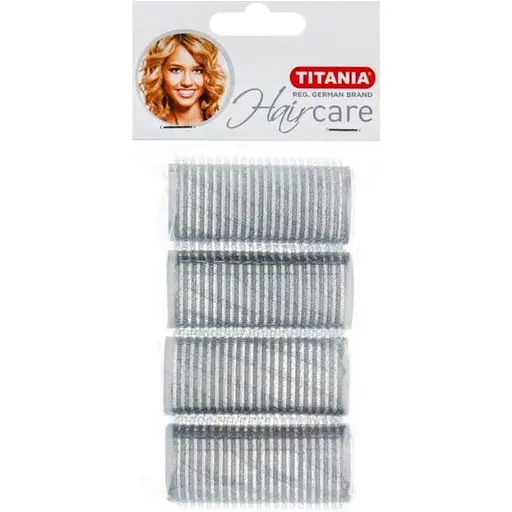 Бігуді-затискачі Titania 25 мм сірі 4 шт. (8086/25) - фото 1