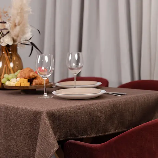 Скатертина Sonex Jordan 120х140 см коричнева (SO102564) - фото 3