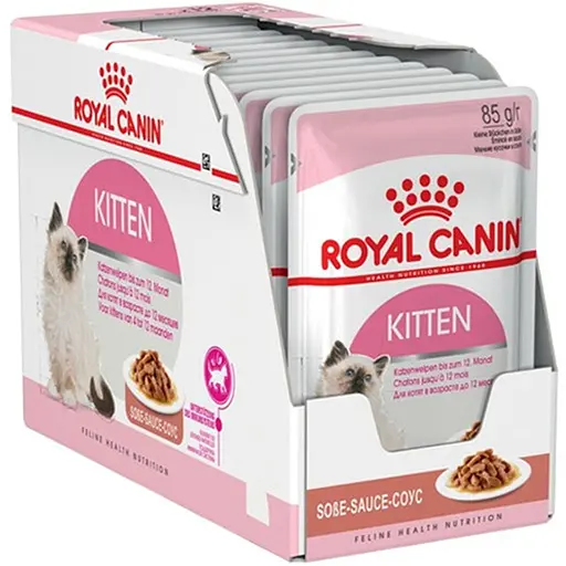 Влажный корм для котят Royal Canin Kitten Instinctive кусочки в соусе 1.02 кг (12 шт. х 85 г)
