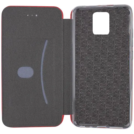 Кожаный чехол-книжка Classy для Xiaomi Redmi Note 9s / Note 9 Pro / Note 9 Pro Max Красный - фото 3