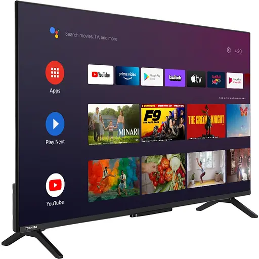 TV 55 Toshiba 55QA2363DG 4K UHD/QLED/T2/Android 11/2 x10W/Dolby MS12/ HDMI/ Wi-Fi/ VESA 400 x 200 - фото 2