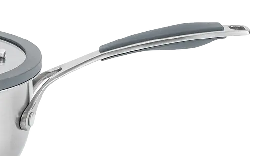 Ковш IQ Be Brave нержавеющая сталь 1.6 л с крышкой 16 см (IQ-4052-16) - фото 3