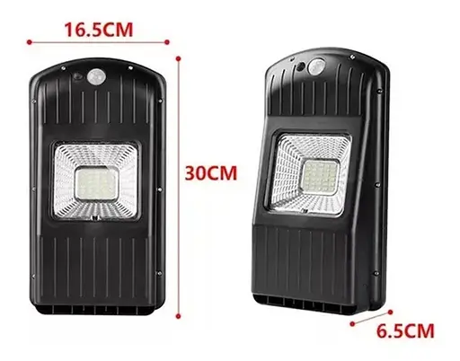 Вуличний вологостійкий ліхтар світильник сонячний Сclamp СL-110 з датчиком руху 30W Чорний - фото 6