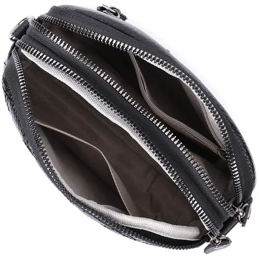 Женская сумка Vintage прошита ромбами на лицевой стороне из натуральной кожи 19.5х12.5х7 см sum0027554 - фото 8