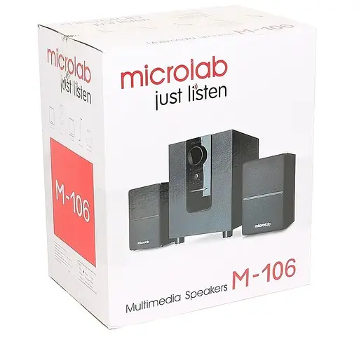 Акустическая система Microlab 2.1 M-106 Black (M-106) - фото 6