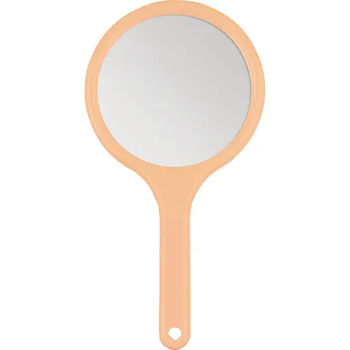 Дзеркало двостороннє Titania в рамці з ручкою 28.5х14.5 см абрикосове (1560 L оранж)