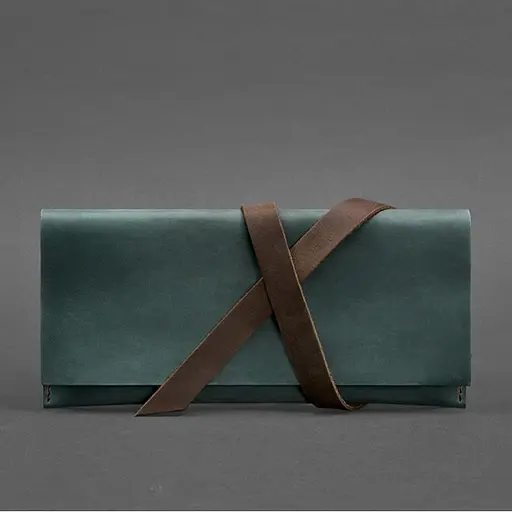 Кожаный тревел-кейс Voyager 1.0 зеленый с коричневым - фото 5