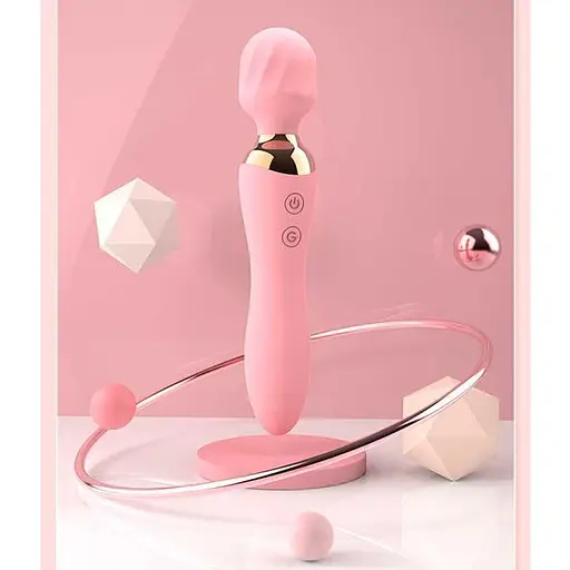 Двусторонний вибратор 'Night Stories' с USB-зарядкой Розовый - фото 4