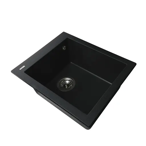 Гранитная мойка Globus Lux Lama черный 410x500 мм А0002, Черный - фото 3