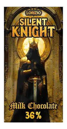 Шоколад молочний Lorizio 36 % "SILENT KNIGHT" 100 г - фото 1