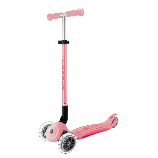 Самокат Globber Elite Lights колеса с подсветкой 50 кг пастельно-розовый (439-710-3)