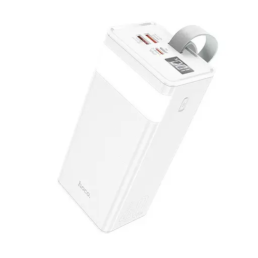 Зарядное устройство для телефона Power bank HOCO J86 Powermaster с фонарем 40000mAh Белый - фото 3