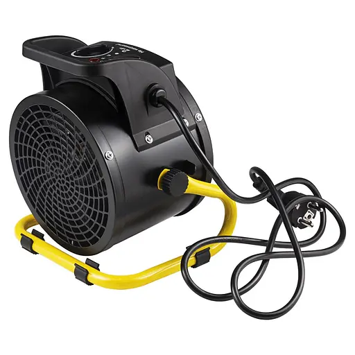 Электрическая тепловая пушка Sigma 2.0 кВт,0 площадь обогрева 30 кв.м., напольный, черный/желтый (5359461) - фото 6