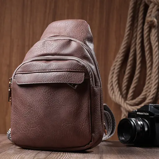 Женская сумка Vintage через плечо с отверстием для наушников из экокожи 17х27х6.5 см sum0026977 - фото 10