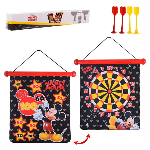 Дитячий магнітний дартс "Міккі Маус" Bambi LD1026 двосторонній - фото 2
