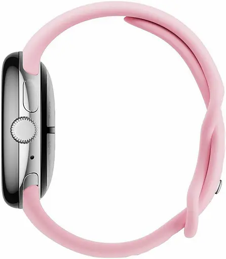 Смарт-часы Google Pixel Watch 3 41 mm Wi-Fi Polished Silver Aluminum Case/Rose Quartz Active Band - фото 4
