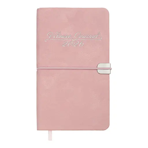 Еженедельник датированный Buromax Velour 2026 розовый 153 х 85 мм (BM.2891-10) - фото 2