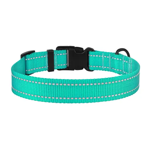 Нашийник для собак Barksi Active світловідбивний пластиковий фастекс 25-33х1.6 см ментол - фото 2