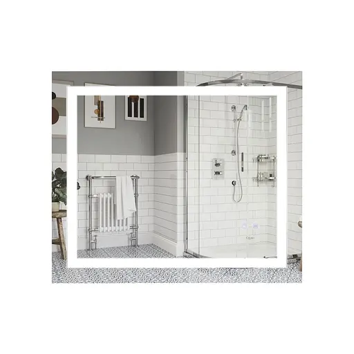 Дзеркало Qtap Mideya 800x700 з LED-підсвічуванням Touch, з антизапотіванням, з диммером яскравості Reverse QT2078NCF8070W - фото 1