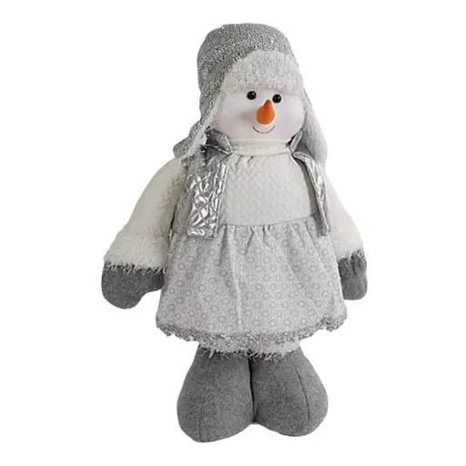 Новогодняя декоративная игрушка C 67876-2 с телескопическими ножками, снеговик