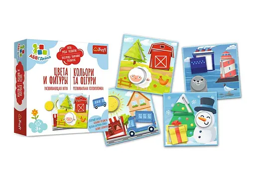 Настільна гра Trefl АБВГДейка. Кольори та фігури (Colours and shapes - Kid`s ABC) (02159) - фото 3