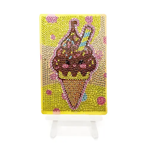 Алмазна мозаїка "Морозиво" Brushme DM4005 з мольбертом 10х15 см - фото 1