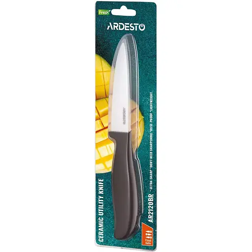 Нож Ardesto Fresh 10 см коричневый (AR2120BR) - фото 3