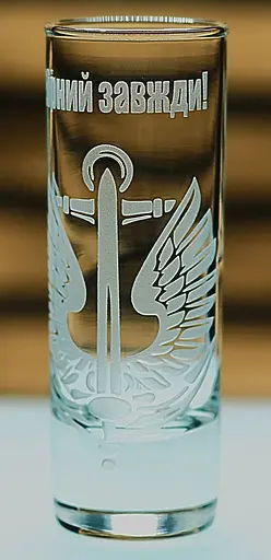 Рюмка 60 мл с гравировкой Морской пехоты подарок для военнослужащего рюмка стопка с логотипом морпехов - фото 3