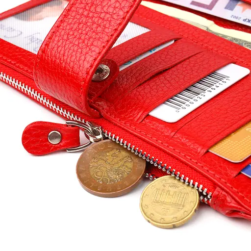 Кожаный женский кошелек Canpellini 10х18.7х2 см acs0025148 - фото 6