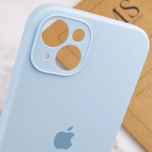 Чехол Epik Silicone Case Full Camera Protective AA для Apple iPhone 15, 6.1 Голубой/Sweet Blue - фото 6