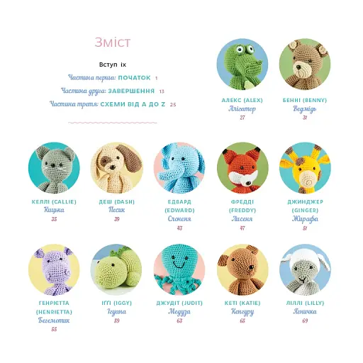 Милі звірята аміґурумі. 26 простих схем гачком - фото 3