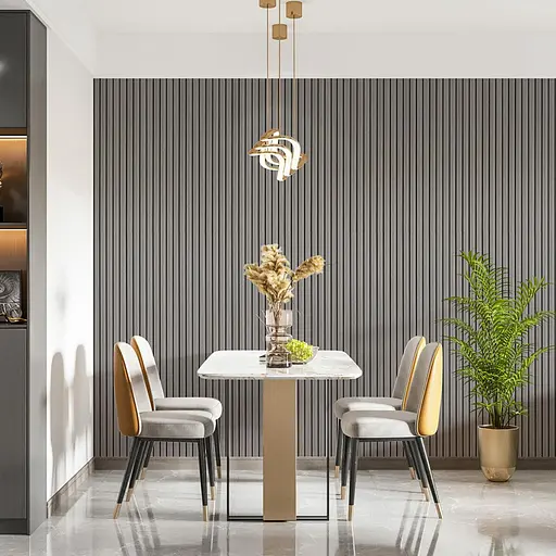 Рейка декоративна Wall Sticker WPC стінова 3000х150х9 мм Сіра SW-00001870 - фото 7