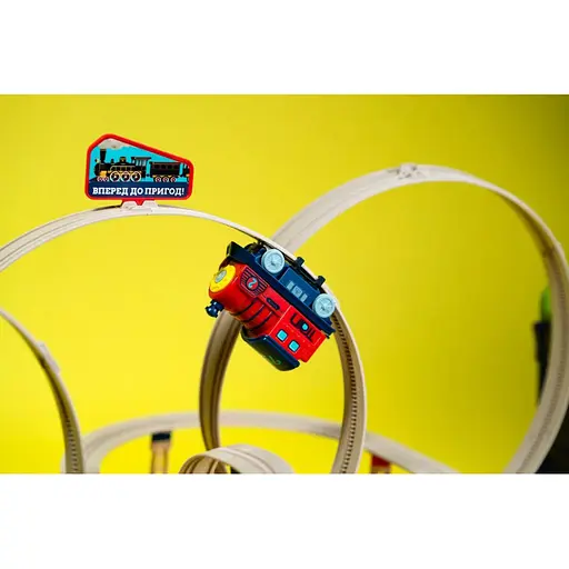 Детский игровой набор трюковая железная дорога "Храбрый паровозик" OTAMANKO 89960, 137 деталей - фото 7