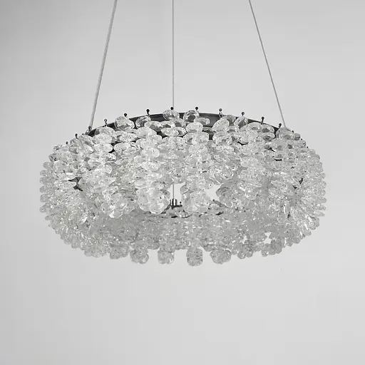 Кільцева кришталева люстра в хромі Ø 30 см | Арт. 33038-300 CH | Line F - фото 1